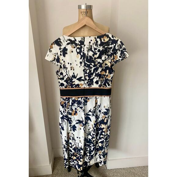 Nue by Shani V Neck Cotton Knee Length Dress size 6 - Picture 2 of 9